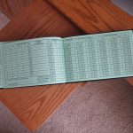 Image showing the inside pages of a pilot's logbook