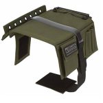 A green and black pilot kneeboard