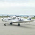 Cessna plane parked at ground school