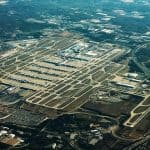 Top 10 World's Busiest & Largest Airports An aerial view of a very large airport
