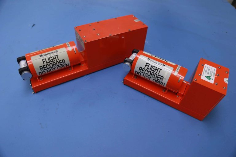 Two flight recorders made by the company Honeywell