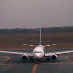 Boeing 747 plane on the ground