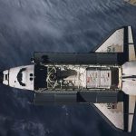 A spaceplane above Earth