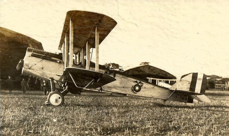 A warplane parked on a field
