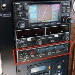 an aircraft transponder used to input squawk codes